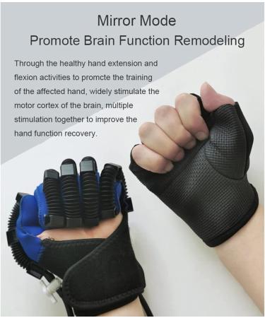Rehabilitation Robot Gloves Stroke Hemiplegia Finger Rehabilitation Trainer for Hand Function Recovery Hand Splint Assistive Gloves Finger Straightening Brace Guard Left L - Buy Online on GoSupps.com
