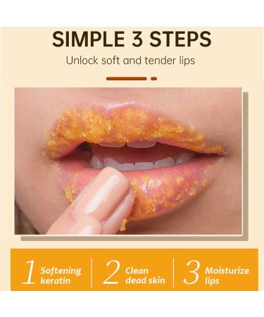 Natural Lip Scrub Turmeric Lemon Lip Exfoliator Nourishing Sugar Lip Scrub with Aloe Vera Gentle Exfoliant for Dry and Chapped Lips Hydrates & Fade Lip Lines 50g - Buy Online on GoSupps.com