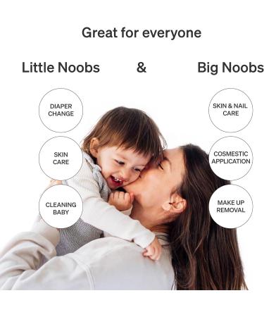 Love Noobs Baby Cotton Pads Large 100% Organic Large Cotton Wool Pads 360 Count Baby Cotton Wool Pads Large for Babies Baby Essentials for Newborn Square Large Cotton Pads Cotton Wool Roll - Buy Online on GoSupps.com