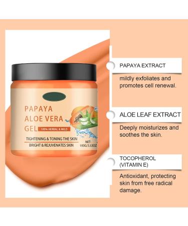 Shantou Youjia Papaya Aloe Vera Cream 100 g moisturizer with papaya and aloe vera bleaching brightening face cream from Boxiatil brightening face cream for radiantly white skin - Buy Online on GoSupps.com