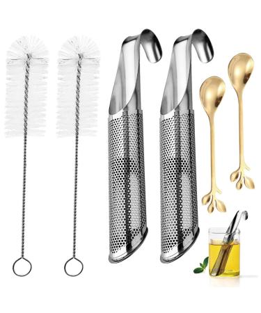 Bulk tea diffuser Stainless Steel Tea Diffuser Stainless Steel Tea Diffuser Stainless Steel Tea Diffusers for Loose Tea Fine Mesh Tea Infuser for Loose Leaf Tea 2 Pcs