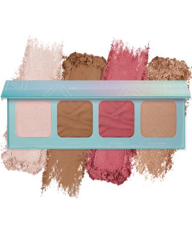 Color Nymph Contour Palette Eyeshadow Face Makeup Palette For Teens Beginners Makeup Set Included Highlighter Blush Bronzer Contour Powder with Mirror For Girl Vegan Cruelty Free Makeup Palette Green