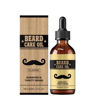 Beard Oil for Men 60 ml Naturally Scented Beard Care Conditioner Styling Moisturizing Nourishing for Daily Care Home Travel Party Special Events