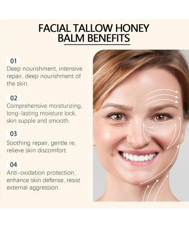  GNAUMORE Beef sebum cream for skincare honey and sebum skin care cream honey balm and grass fed sebum 120g - Buy Online on GoSupps.com