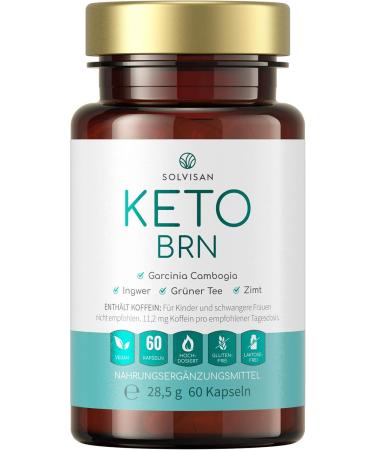 Buy SOLVISAN KETO BRN - Garcinia Cambogia Green Tea Ginger Cinnamon & Zinc - 60 Capsules for Weight Loss & Keto Support - Buy Online on GoSupps.com