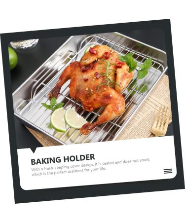 Alipis 1 Set Tray Supplies Non-Stick Baking Drain Home Kitchen Multipurpose Rack Holder Dumpling Storage Assorted Color 27X21.2X5CM - Buy Online on GoSupps.com