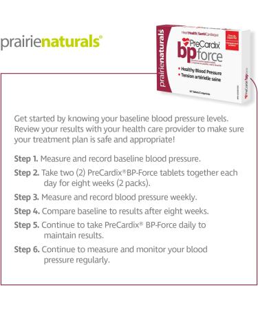 Prairie Naturals PreCardix BP Force Blood Pressure Support - 60 Tablets - Buy Online on GoSupps.com