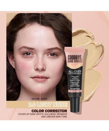 Jubilofex Face Concealer makeup concealer for face Waterproof lightweight concealer 12G Eye primer liquid foundation cosmetic for all day wear 20 Light nude B - Buy Online on GoSupps.com