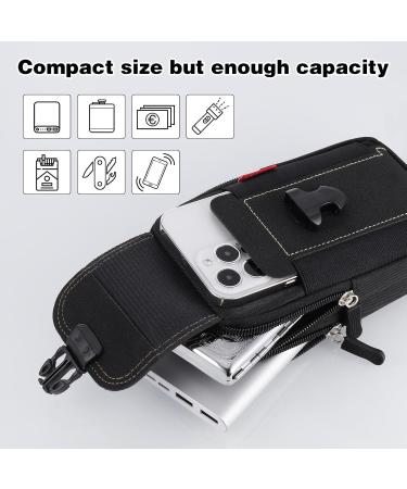 Hejo Men's Tactical Belt Bag - Small Multifunctional Hip Bum Bag for Cycling Hiking & Camping - Buy Online on GoSupps.com