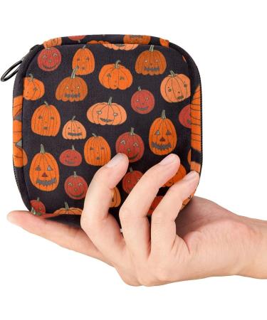 Guantierendiy Halloween Pumpkin Sanitary Napkin Storage Bag Large Capacity Menstrual Cup Pouch Girls Travel Portable Small Makeup Sanitary Pads Organizer Color 4 - Buy Online on GoSupps.com