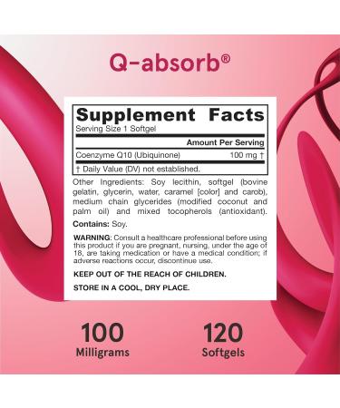 Buy Jarrow Formulas Q-absorb Co-Q10 100mg Antioxidant Support for Energy & Heart Health | 120 Softgels International Shipping Available - Buy Online on GoSupps.com