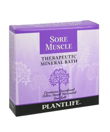 Plantlife Sore Muscle Therapy Bath Salts - Natural Aromatherapy for Relaxation - 3 oz - Buy Online on GoSupps.com