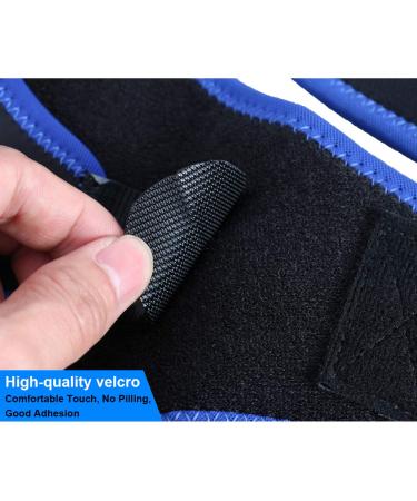 Adjustable Shoulder Support Brace - Neoprene Upper Arm Wrap for Rotator Cuff & AC Joint Therapy | Hot/Cold Pad Compatible | Compression Wrap (Blue - Buy Online on GoSupps.com