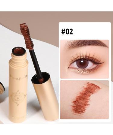 Waterproof Eyelash Mascara - Mascara for Lash Thickening and Volume Smudge-Proof Extension Mascara Natural Charming Eye Makeup Make up - Black & Brown - Buy Online on GoSupps.com