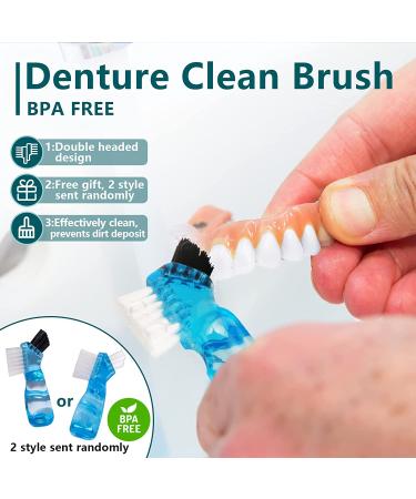 Scotte Denture Case with Brush and Basket - Retainer & Denture Container for Travel - Green - Buy Online on GoSupps.com