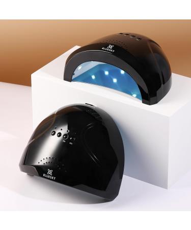 BLUESKY 48W UV LED Nail Lamp with Motion Sensor & Timers for Fast Gel Nail Polish Curing - Black | Professional Manicure & Pedicure - Buy Online on GoSupps.com