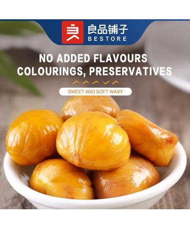 Bestore Whole Roasted & Peeled Chestnuts - Fried & Cooked Chestnut Kernels Snack Nuts 2PACK 5.64 oz - Buy Online on GoSupps.com