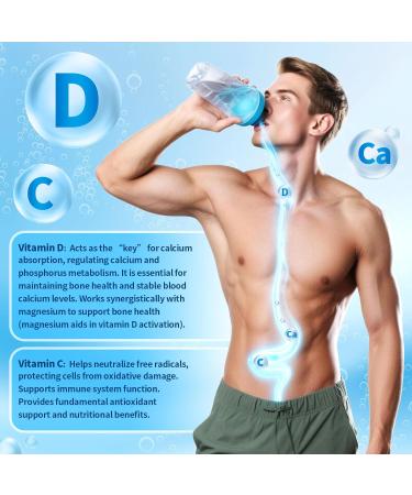 Magnesium Hydrogen Water Tablets Tablets for Drinking Water - H2 Molecular Tabs | Magnesium* Pills Electrolytes Hydration Supplement to Support Healthy Aging & Energy Boost (1 Pack) Magnesium 1 Box - Buy Online on GoSupps.com