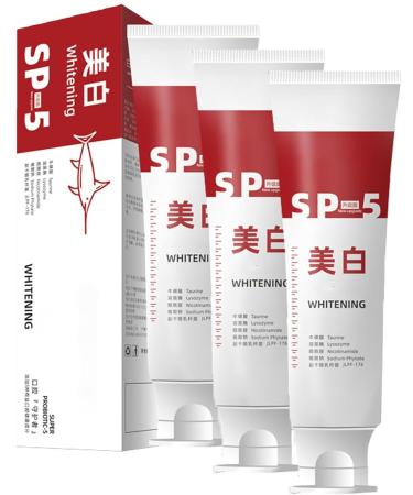 Dentifrice claircissant anti-taches Sp-5 Nouvelle mise niveau dentifrice Sp-5 Dentifrice blanchissant Dentifrice propre rafra chissant Dentifrice de soin en profondeur