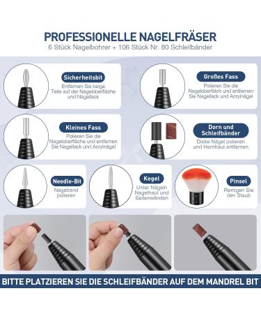 Buy Portable 20 000 RPM Electric Nail Cutter Kit for Gel Nails - Manicure & Pedicure Drill with Grinding Straps - International Shipping Available - Buy Online on GoSupps.com
