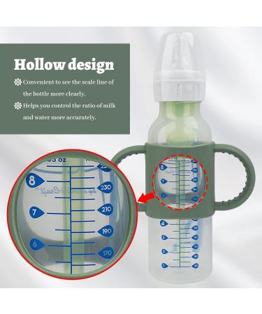 3 Pack Bottle Handles for Dr. Brown Baby Bottles - Non-Slip Easy Grip Silicone - BPA-Free & Dishwasher Safe - Milk White Green Pink - Compatible with Narrow and Wide-Neck Bottles - Buy Online on GoSupps.com