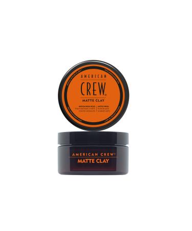 American Crew Texturising Matte Clay with Medium Hold & Low Shine Gifts For Men For Control & Definition (85g) Non-Greasy Formula Hair Styling for Men