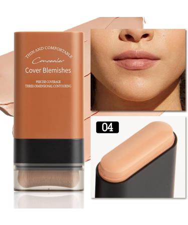 Scorpio Soul Naturkosmetik Foundation Makeup Serum & Concealer Eye Circles Contouring Stick Long Lasting Builtin Brush Head for all skin types 04 - Buy Online on GoSupps.com