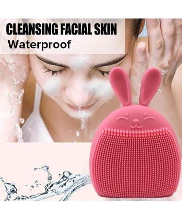 Soft Silicone Face Scrubber - Facial Cleansing Brush Face Scrub Clean Brush Face Brushes for Cleansing Cute Rabbit Ears Shape Manual Face Exfoliator Brush for Blackhead Pore Coatuiyo - Buy Online on GoSupps.com