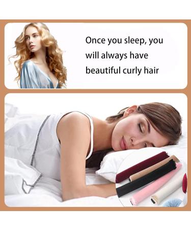 Heat-Free Curlers Set - 3 Pieces Overnight Curlers for All Hair Types | No Heat Curls & Blowout Curls - Black - Buy Online on GoSupps.com