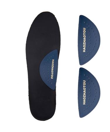 Arch Support Inserts for Flat Feet - Unisex Self - Adhesive Latex Arch Pad for Relieve Pressure and Feet Pain - Arch Support Insoles for Men & Women 1 Pairs (S Blue) Small Blue 1 Pair Blue