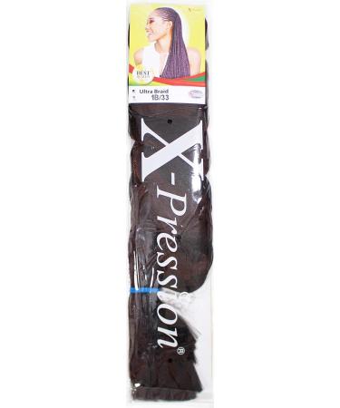 X-PRESSION (Xpression) Ultra Hair Braid (Braiding) Extension Choice of Colours (1B/33 Natural Black/Dark Auburn) - Buy Online on GoSupps.com