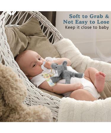 Zooawa Baby Pacifier Holder for Infant Boys Kids Girls 0-36 Months - Elephant - Buy Online on GoSupps.com