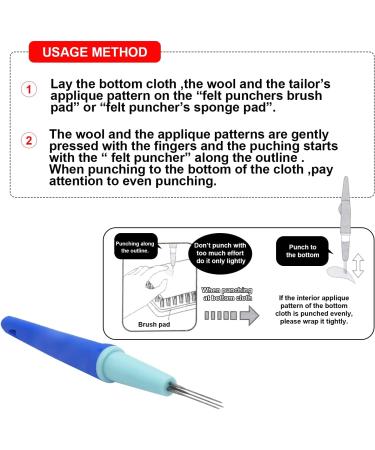 YRMJ 2 Pack Needle Felting Tools - Pen and Punch Style with 10 Needles for DIY Patchwork and Handicraft - Buy Online on GoSupps.com