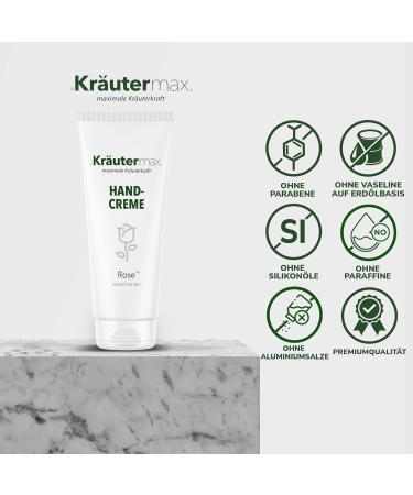 Buy Natural Rose Hand Cream with Damascena Rose Oil - 70ml | Nourishing & Moisturizing - Buy Online on GoSupps.com