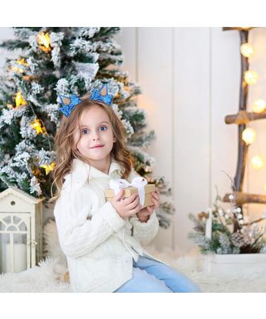 Blue Glitter Hair Barrettes for Toddler Girls - Birthday & Halloween Accessories - Buy Online on GoSupps.com