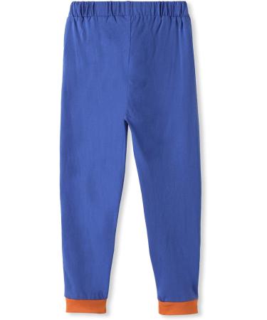 Organic Cotton Baby Knee Patch Trousers - Blue/Rainbow Stripes - 0-3 Months - Buy Online on GoSupps.com