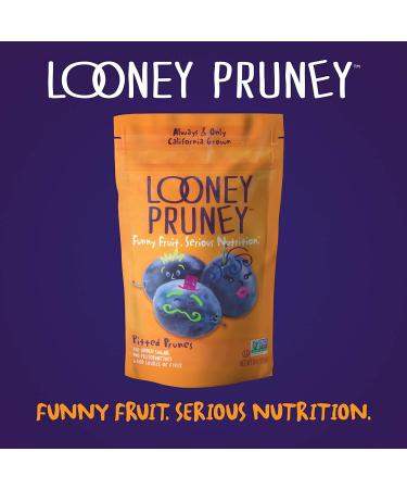 Looney Pruney Pitted Dried Prunes - California-Grown, Kosher, No Added Sugar, 6 Pack - Buy Online on GoSupps.com