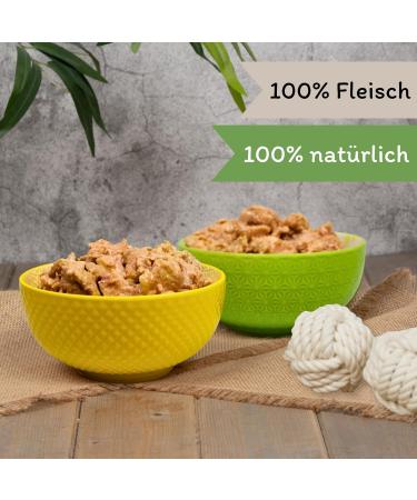 Lecker.Pet | 24 x 400 g Luna's 100% Chicken & Turkey Wet Dog Food | High Quality Dog Food | Natural & No Additives | Grain Free & No Added Sugars - Buy Online on GoSupps.com