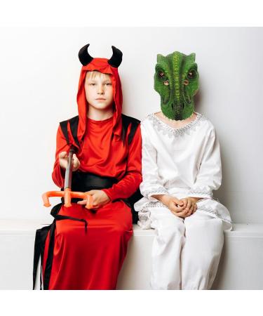 Buy Holidyoyo Dinosaur Mask | Realistic PU Dino Mask for Halloween Cosplay & Fun | International Shipping Available - Buy Online on GoSupps.com