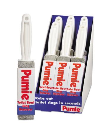 UPM Pumie JAN6 Toilet Bowl Ring Remover with Handle Pumice Gray