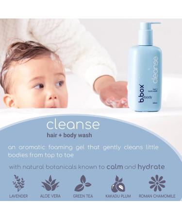 b.box Body Cleanse Baby Shampoo & Body Wash - Gentle Foaming Gel with Lavender & Chamomile | Plant-Based Cruelty-Free Dermatologist Tested - 11.8 Fl Oz - Buy Online on GoSupps.com