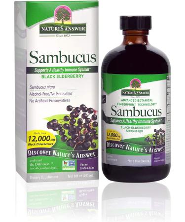 Nature's Answer Alcohol Free Sambucus Black Elder Berry Extract