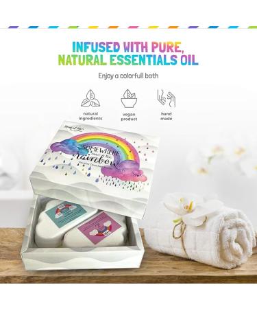Rainbow Bath Bombs for Kids - All Natural Magic Rainbow BathBombs with Organic Ingredients  Moisturizing  Vibrant Colors & Rich Bubbles  Cloud Bath Bombs  Unicorn Birthday Gifts for Kids  Girls  Boys - Buy Online on GoSupps.com