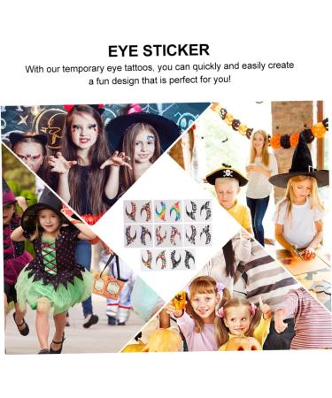 FOMIYES 16 Pairs Eye Shadow Eyeliner Stickers Rhinestone Stickers Eye Makeup Tattoos Stickers Eye Decor Gem 7.6x4.3cmx2pcs Assorted Colorx2pcs - Buy Online on GoSupps.com