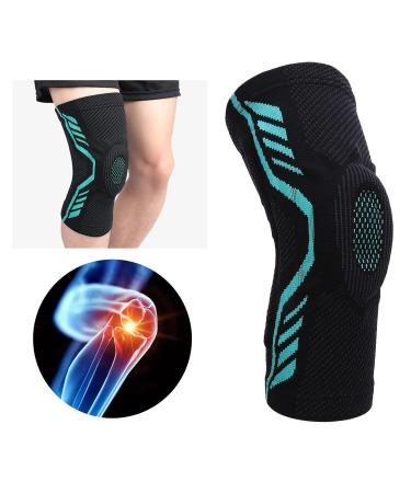 ZJchao Knee Brace - Professional Double-Sided Metal Spring Support for Injury Recovery & Running | Anti-Slip Warmth | XL Size - Buy Online on GoSupps.com