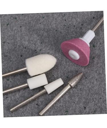 Ipetboom 2 Boxes Nail Kit Nail Polishing Head Nail Accessories Electric Nail Art Kit Lip Gloss Kit Carbide Drill Bit Nail Drill Bits Rotary Tool To Rotate White Manicure Stick - Buy Online on GoSupps.com