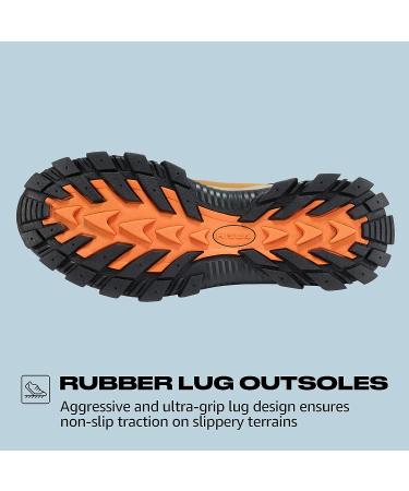 HISEA Brown Women's Hiking Boots - Size 7.5 | Waterproof Outdoor Footwear - Buy Online on GoSupps.com