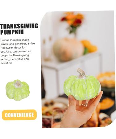 Alipis Pumpkin Decoration Halloween Display Ceramics Green 13X13CM - Buy Online on GoSupps.com