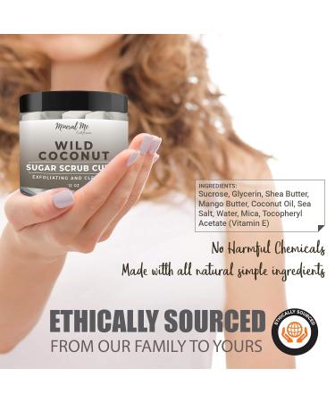 Body Scrub Exfoliator - 12oz SWEET ORANGE/Coconut Sugar scrub cubes w/Mango Butter & Shea butter- Ultra Hydrating & Moisturizing - Natural & Organic for all body - For hands arms legs elbow foot - Buy Online on GoSupps.com