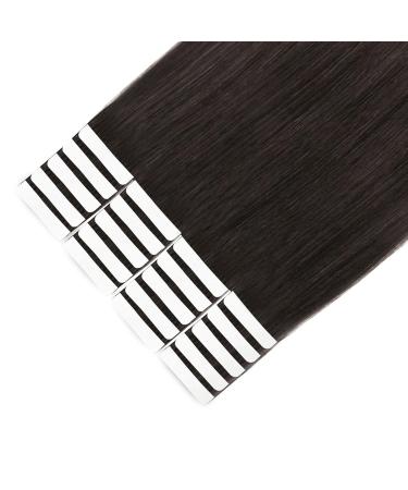 Buy Sixstarhair Tape In Extensions | Natural Black #1B | 20 Pieces | 30g Remy Human Hair | Invisible 30cm - Shop Internationally - Buy Online on GoSupps.com
